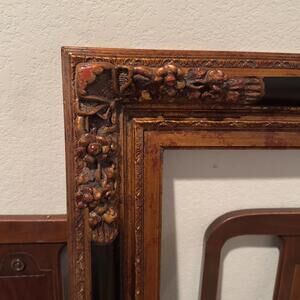 Large Antique/ Vintage frame with floral architectural pieces 29x36